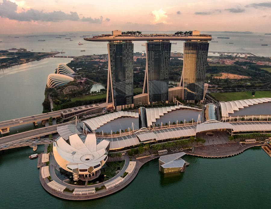 Arquitectura icónica y jardines verticales de Singapur